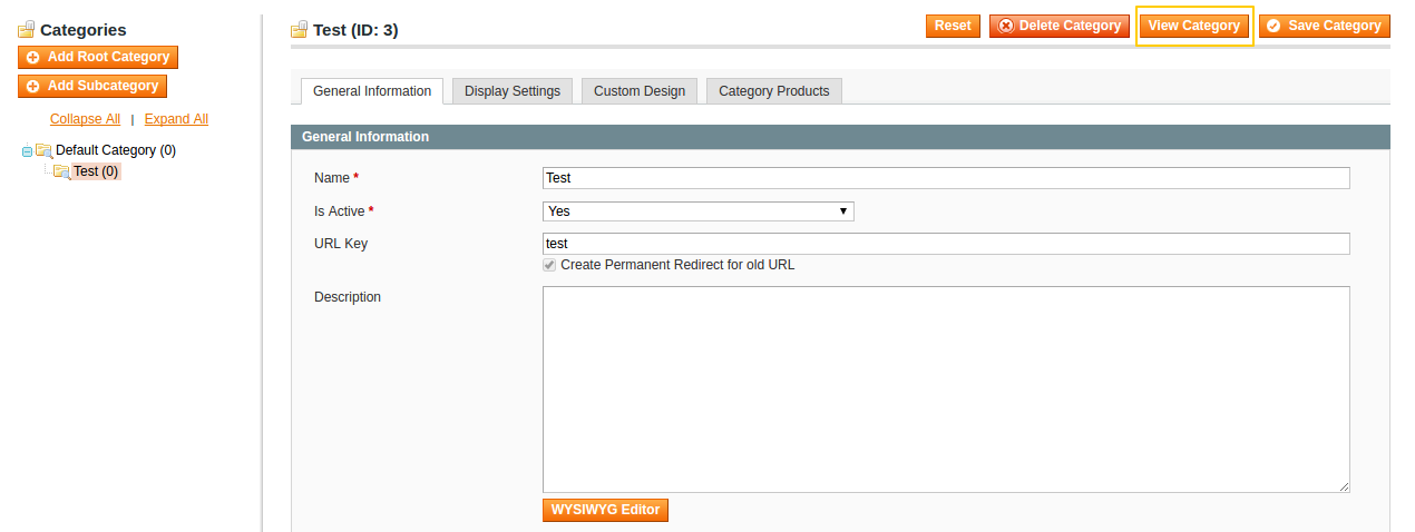 Magento extension for  Product, Category & Page View Button